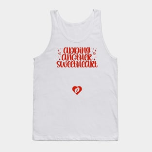 Valentines Day Pregnancy Announcement Gifts, Adding Another Sweetheart Tank Top